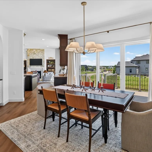 Sun Prairie 2026 Spring Parade of Homes dining room with LVP flooring by Bisbee's Flooring Center