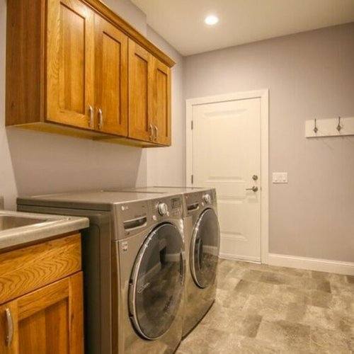 Laundry room work in Sun Prairie, WI from Bisbee's Flooring Center