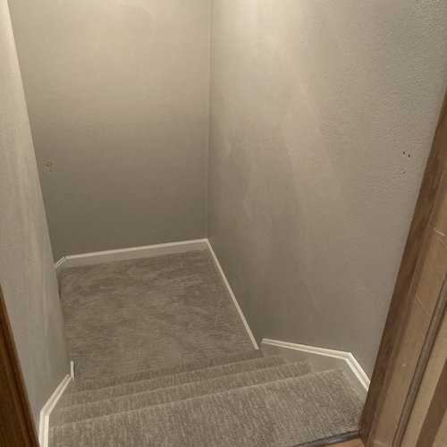 Beige carpeted stairs in Sun Prairie, WI