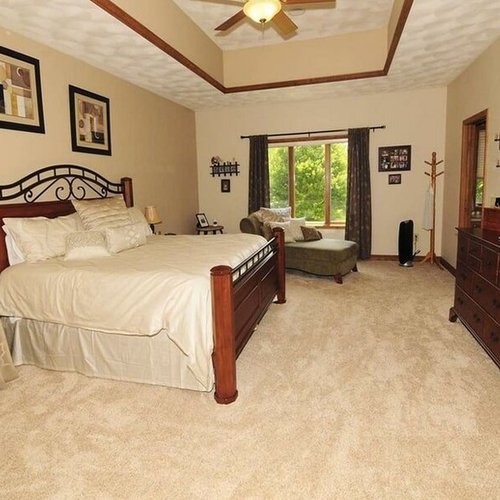 Bedroom carpet in McFarland, WI from Bisbee's Flooring Center