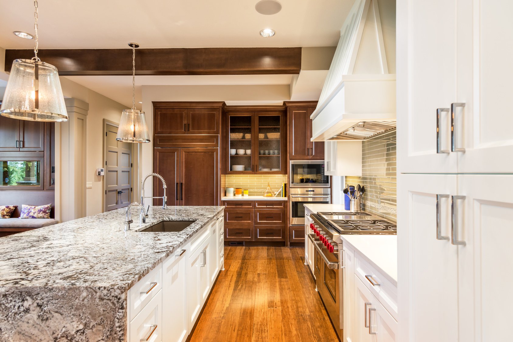kitchen hardwood flooring from Bisbee's Flooring Center in Prairie, WI