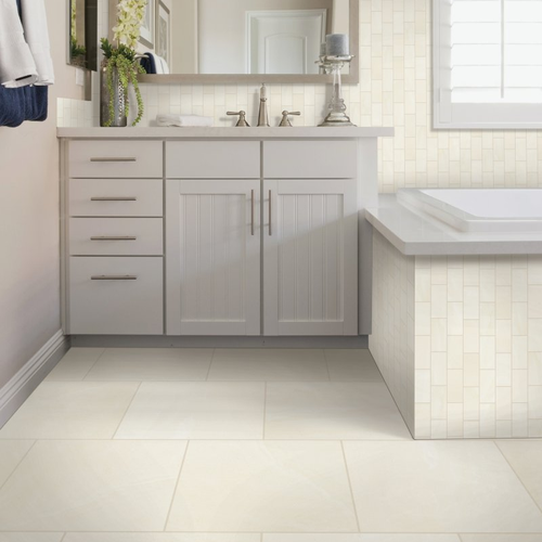 Bisbee's Flooring Center provides tile flooring solutions in McFarland and Sun Prairie, WI. - Grand Boulevard-  Simple White Polish
