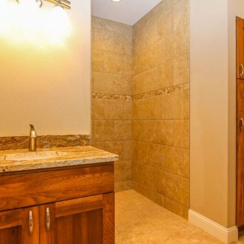 Walk in shower in Madison, WI from Bisbee's Flooring Center