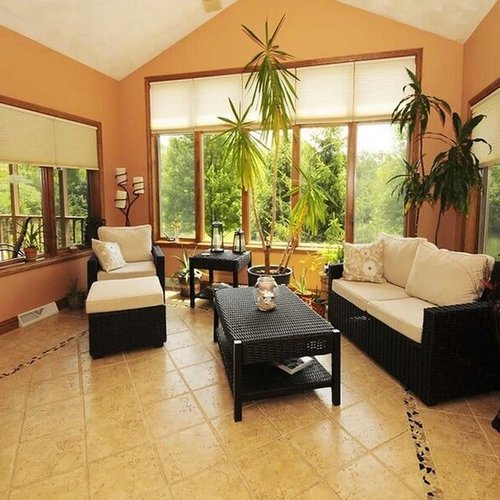 Tile living room in Sun Prairie, WI from Bisbee's Flooring Center